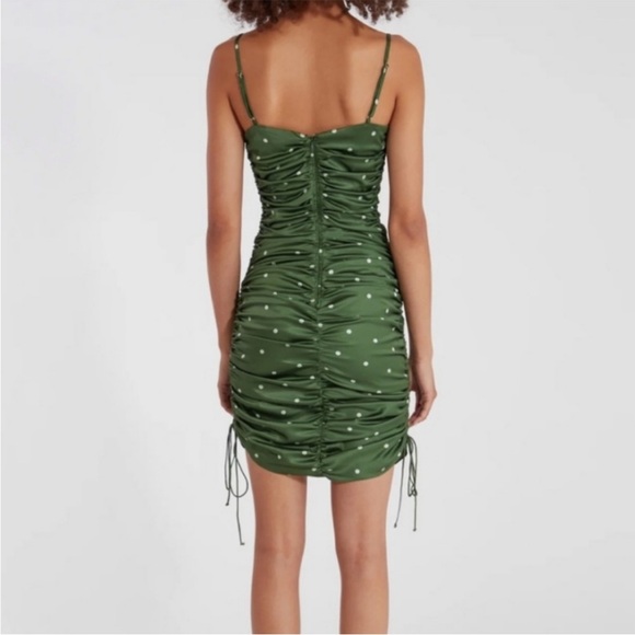 Paula Ruched Dress Juniper - Picture 5 of 5